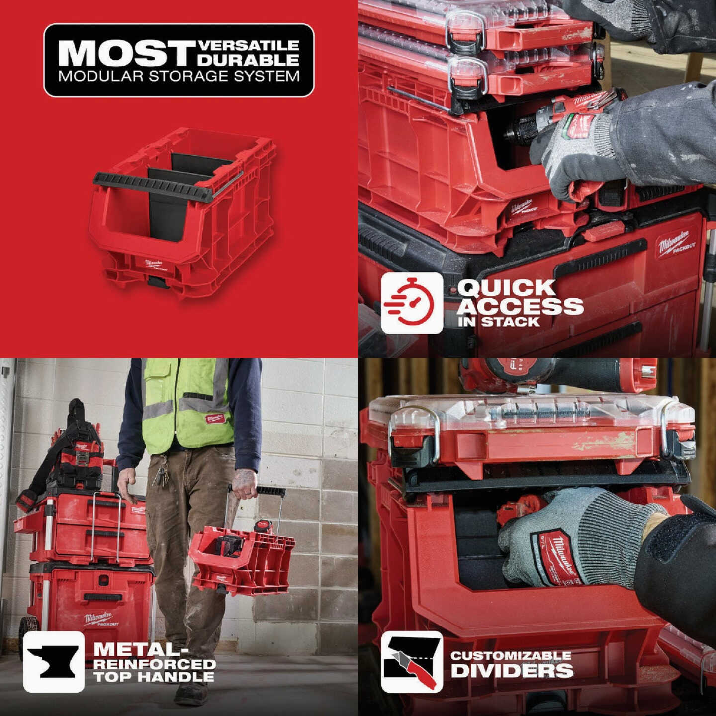 Milwaukee PACKOUT Compact Crate Image 2