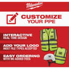 Milwaukee ANSI Class 2 High Vis Orange Mesh Safety Vest, Large/XL Image 2