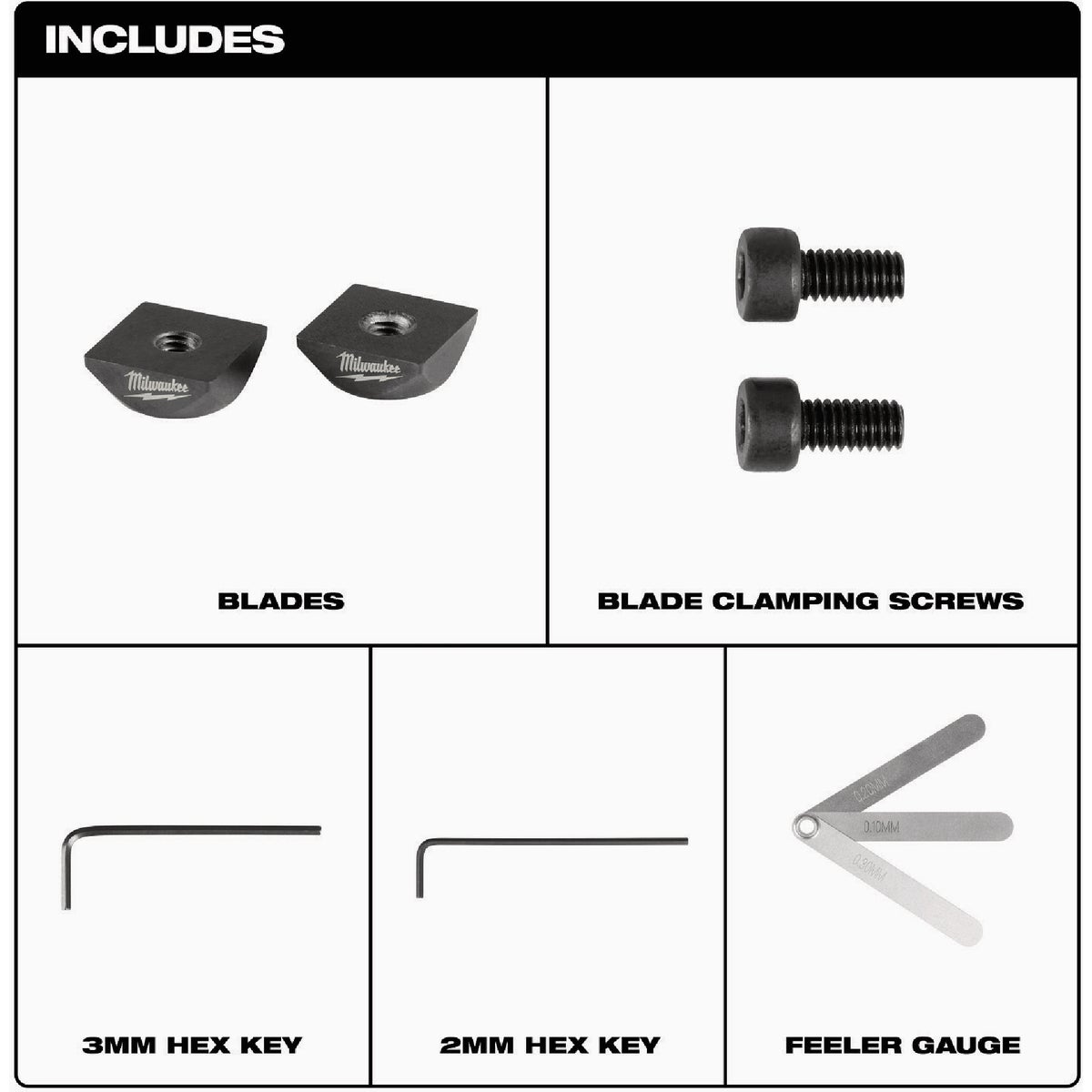 Milwaukee M12 FUEL 16 ga Scroll Shear Replacement Blade Set Image 2