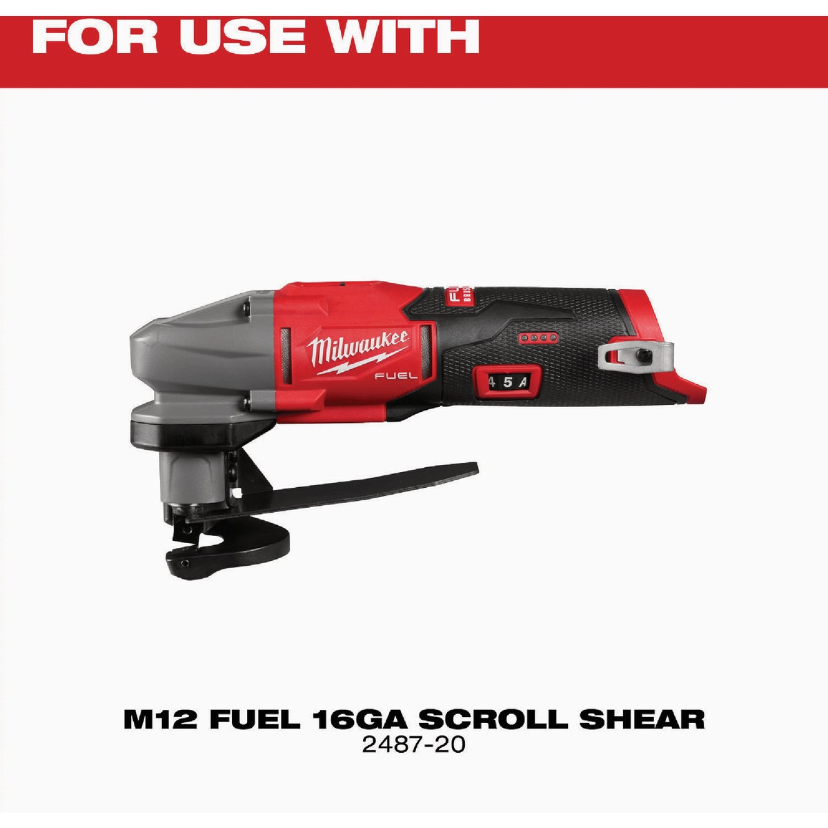 Milwaukee M12 FUEL 16 ga Scroll Shear Replacement Blade Set Image 3