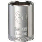 DEWALT 1/2 In. Drive 3/4 In. 6-Point Shallow Standard Socket Image 1