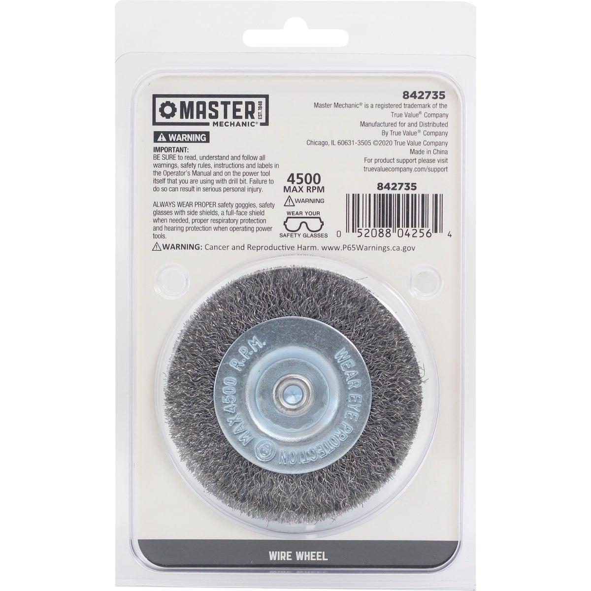Master Mechanic 3 In. Fine Drill-Mounted Wire Wheel Image 2