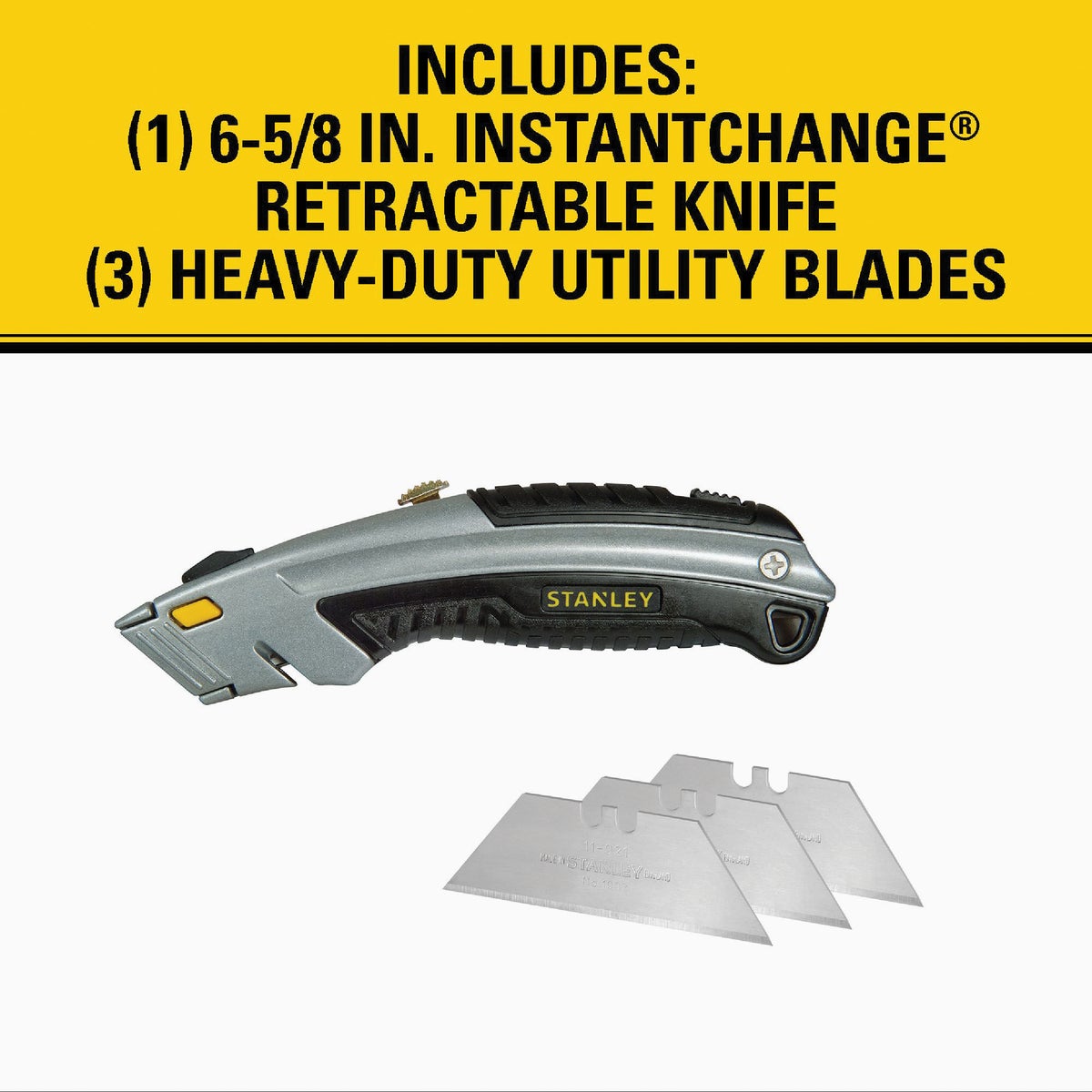 Stanley InstantChange Retractable Straight Utility Knife Image 7