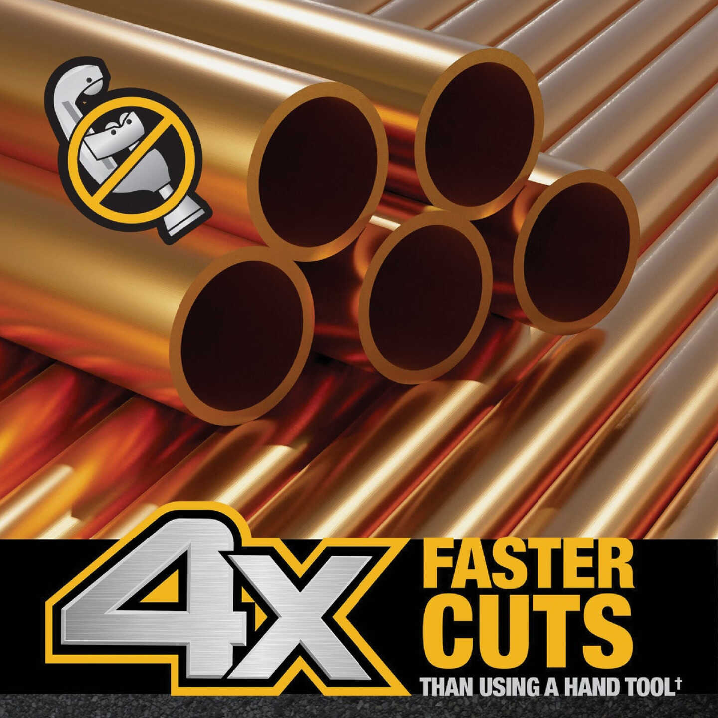 DEWALT IMPACT CONNECT Copper Pipe Cutter Attachment Image 6