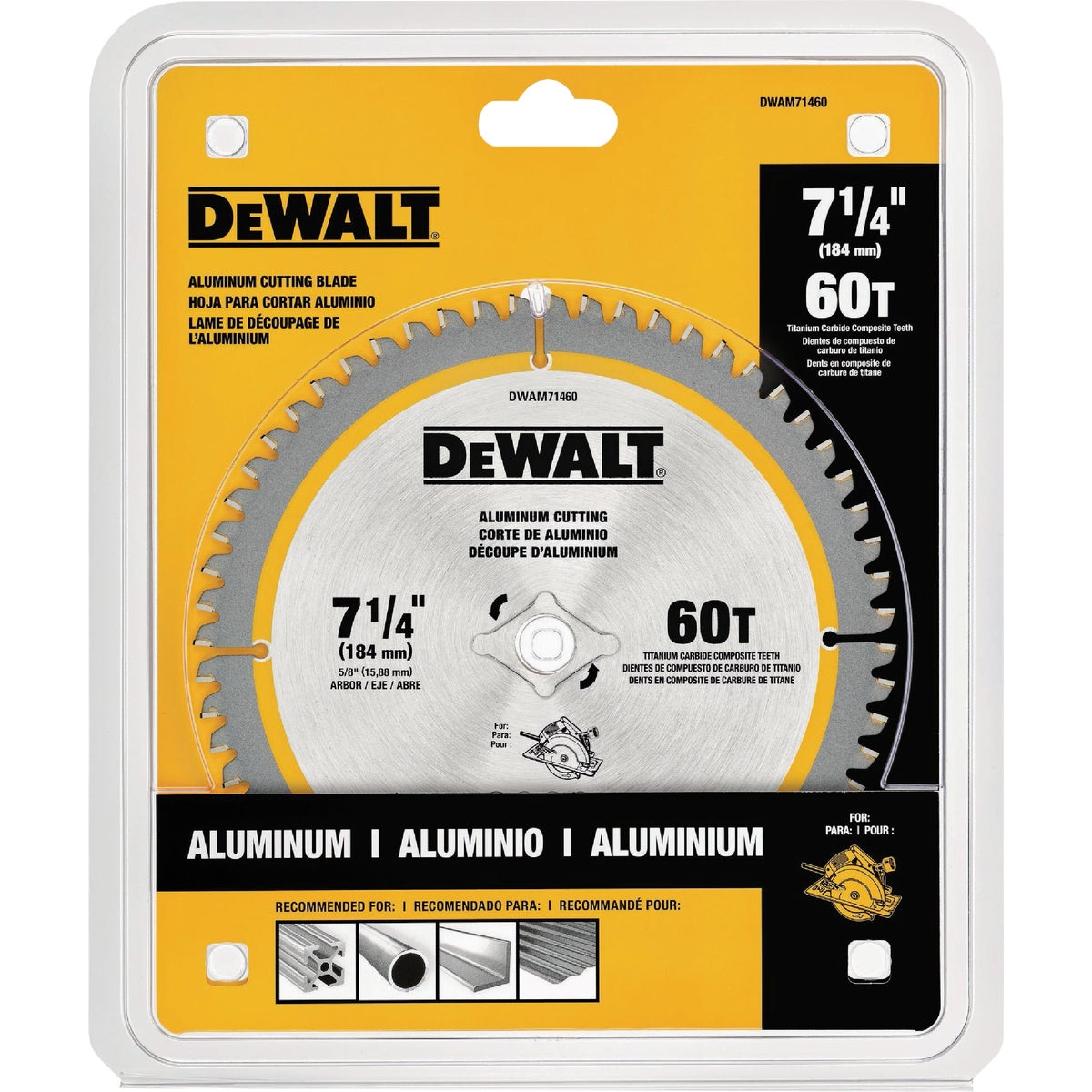 DEWALT Elite Series 7-1/4 In. 60-Tooth Circular Saw Blade Image 2