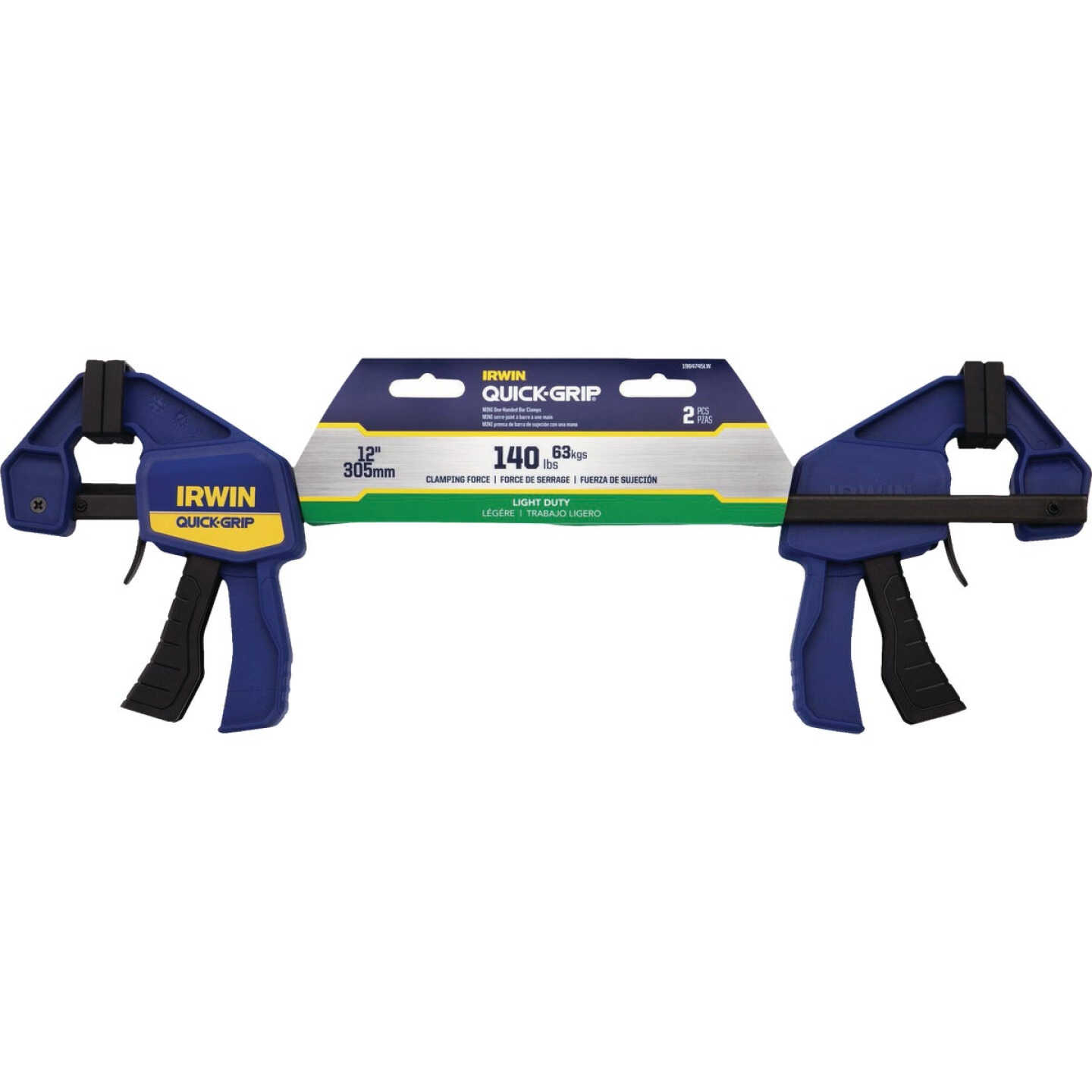 IRWIN Quick-Grip 1 In. Mini One-Handed Bar Clamp (2-Pack) Image 2