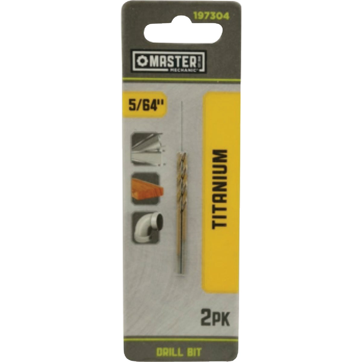 Master Mechanic 5/64 In. x 2 In. HSS Titanium Nitride Coated Drill Bit Image 1