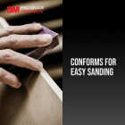 3M Pro Grade Precision 2.5 In. x 4.5 In. x 1 In. 320 Grit Extra Fine Sanding Sponge Image 2