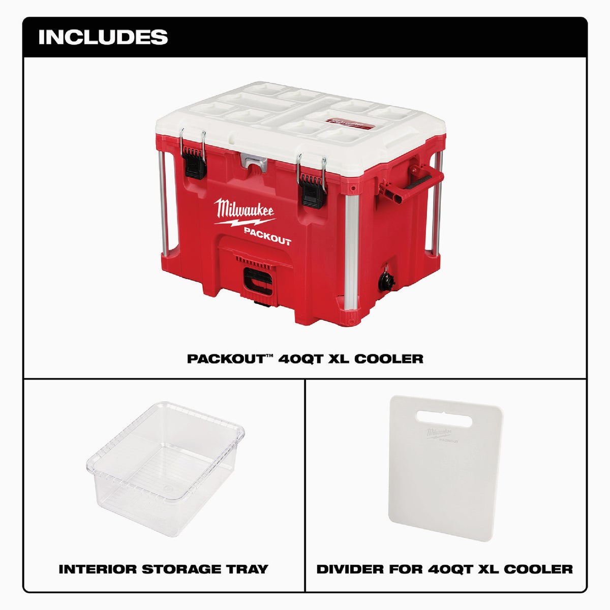 Milwaukee PACKOUT 40 Qt. XL Cooler Image 2