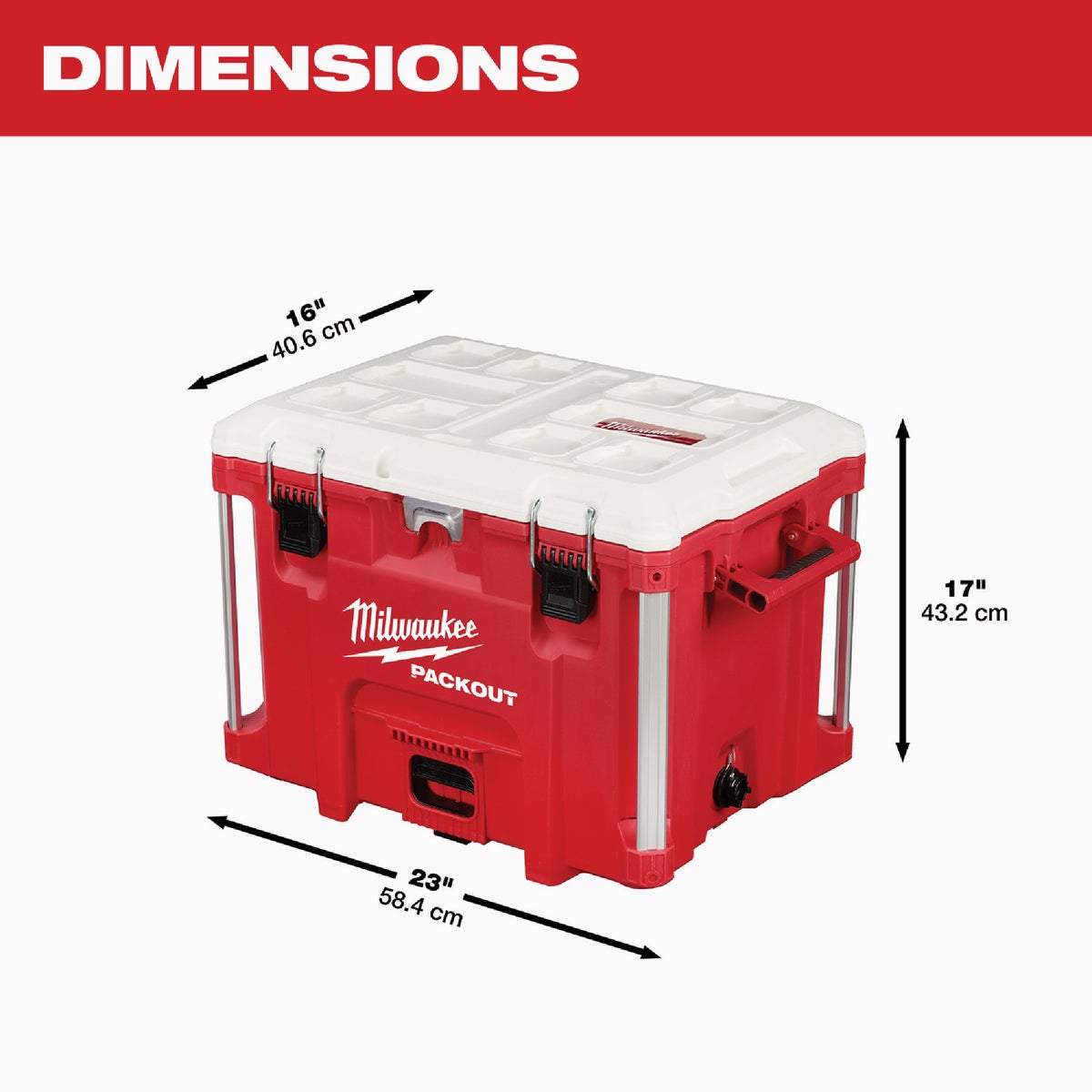 Milwaukee PACKOUT 40 Qt. XL Cooler Image 4
