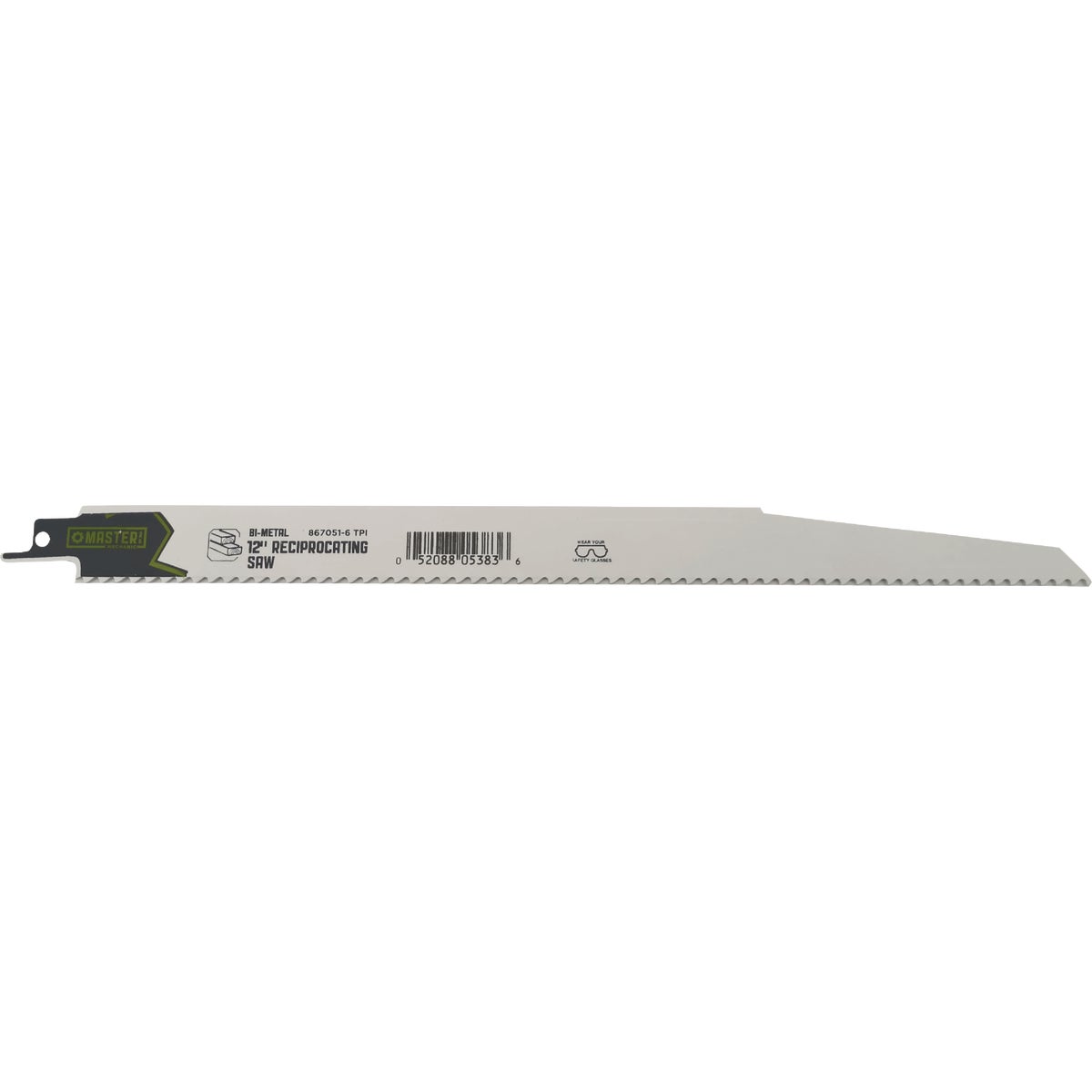 Master Mechanic Xtreme 12 In. 6-Tooth Bi-Metal Demolition Reciprocating Saw Blade