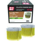 Grip-Rite 3-1/4 In. x 0.120 In. 15 Deg. Hot Galvanized Round Head Smooth Shank Wire Coil Collated Framing Nail (2500-Count) Image 1
