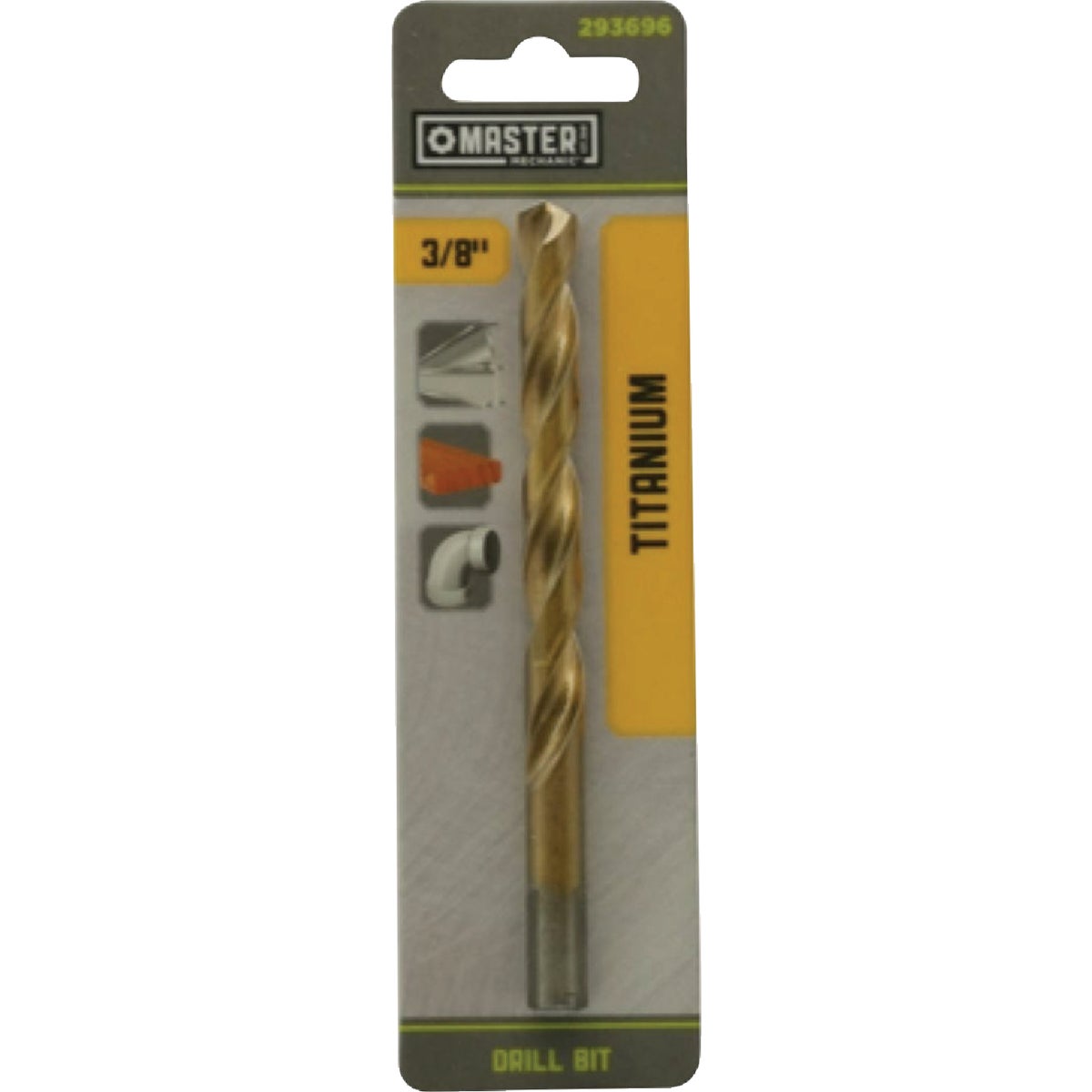 Master Mechanic 3/8 In. x 5 In. HSS Titanium Nitride Coated Drill Bit Image 1