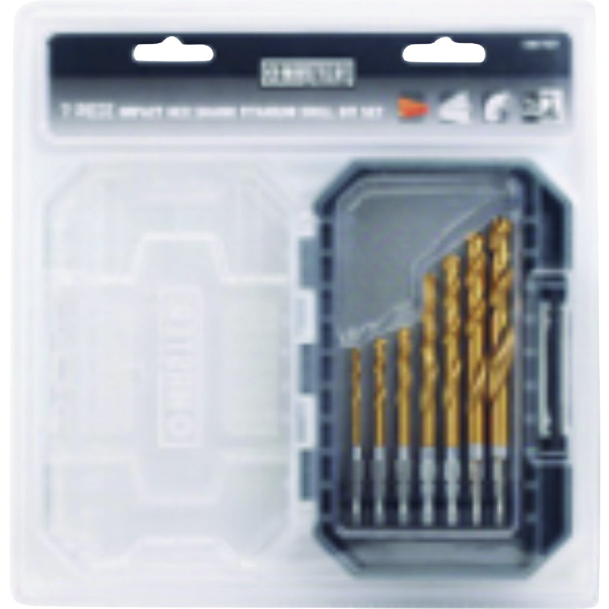 Master Mechanic Hex Shank Titanium Impact Drill Bit Set (7-Piece)