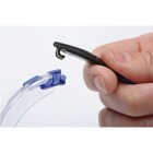 3M Black/Blue Frame Safety Glasses with Anti-Fog Scotchgard Protector Clear Lenses Image 2