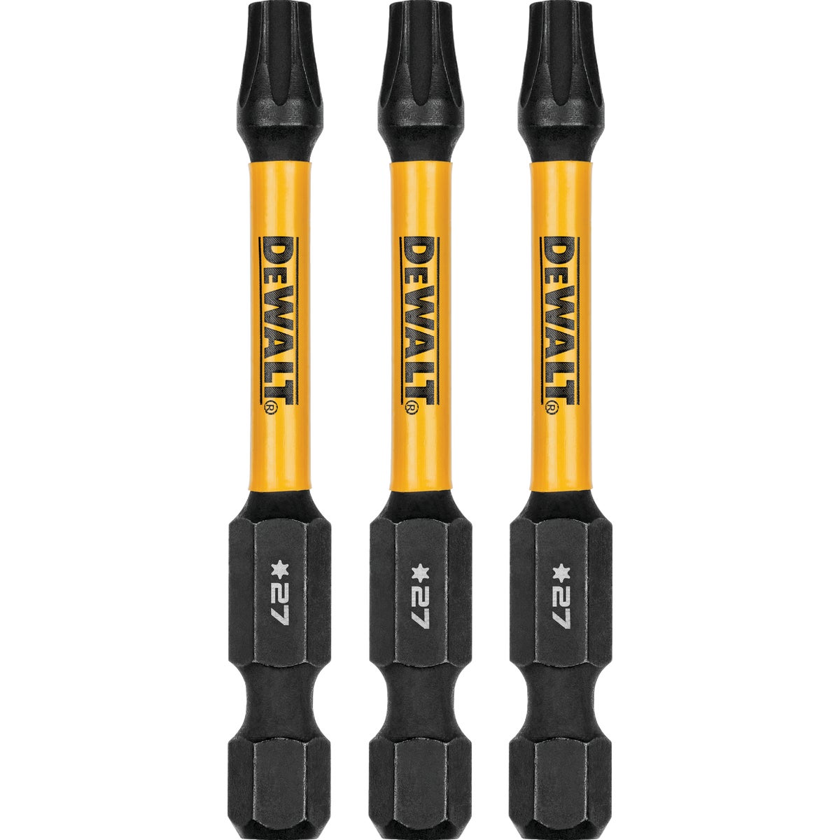 DEWALT Elite Series FlexTorq 2.25 In. T27 Torx Impact Screwdriver Bit (3-Pack)