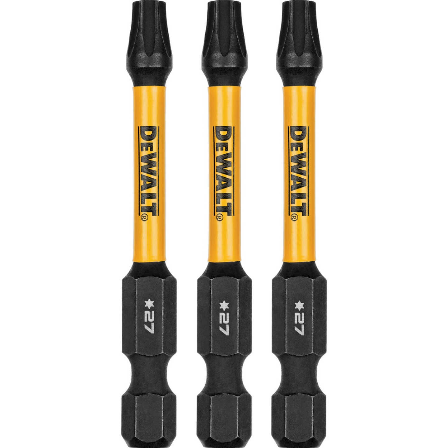 DEWALT Elite Series FlexTorq 2.25 In. T27 Torx Impact Screwdriver Bit (3-Pack) Image 1