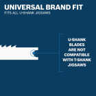 Bosch 3-1/8 In. x 17/24 TPI U-Shank Jig Saw Blade for Metal (3-Pack) Image 2