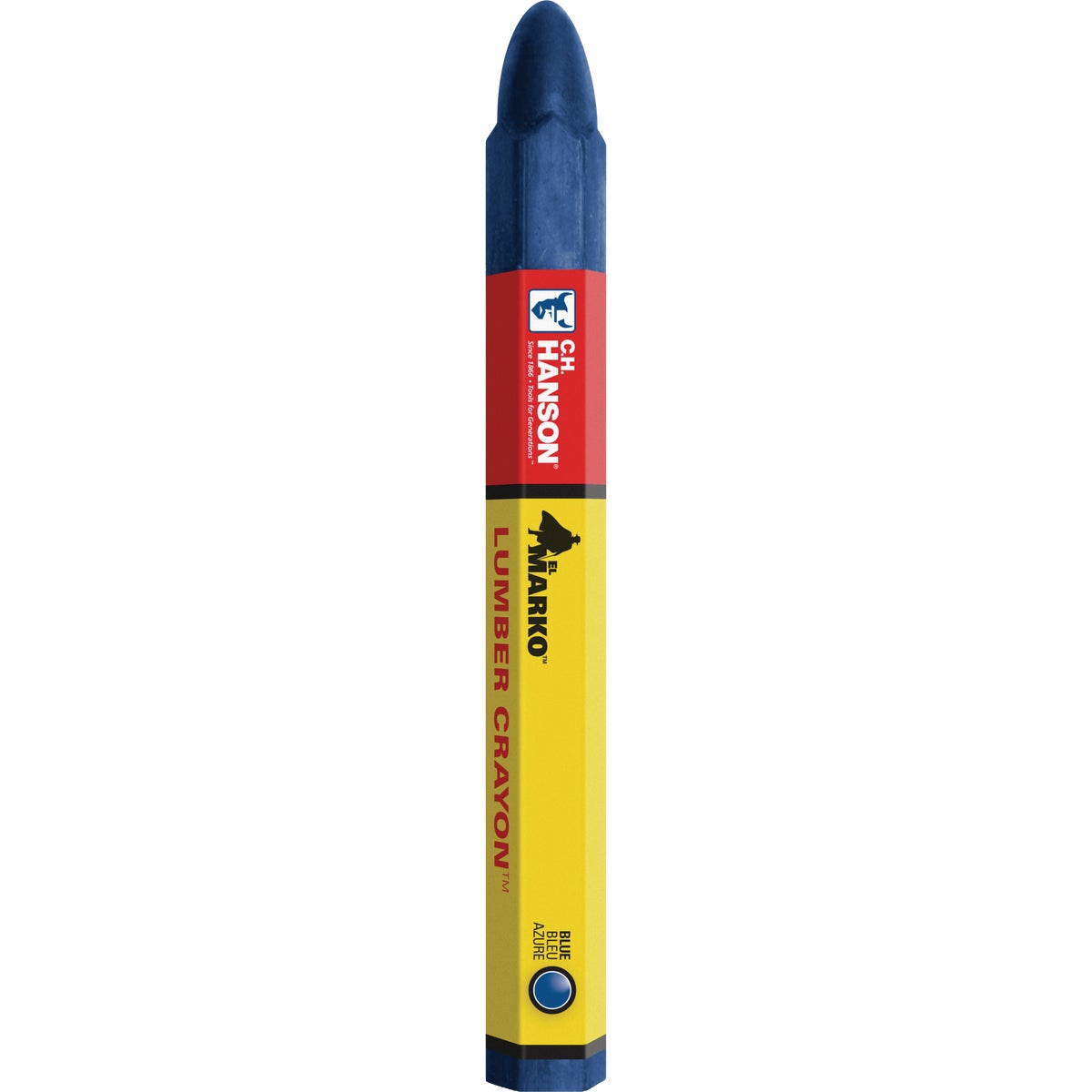 CH Hanson Blue Lumber Crayon (12-Pack)