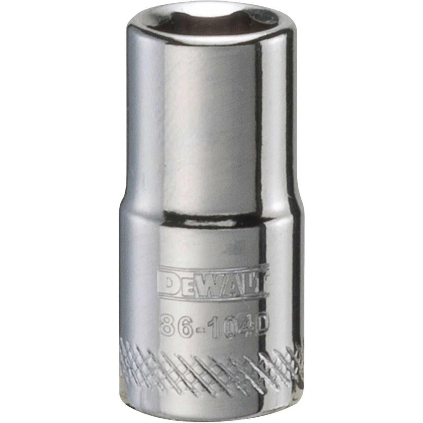 DEWALT 1/4 In. Drive 7mm 6-Point Shallow Metric Socket Image 1