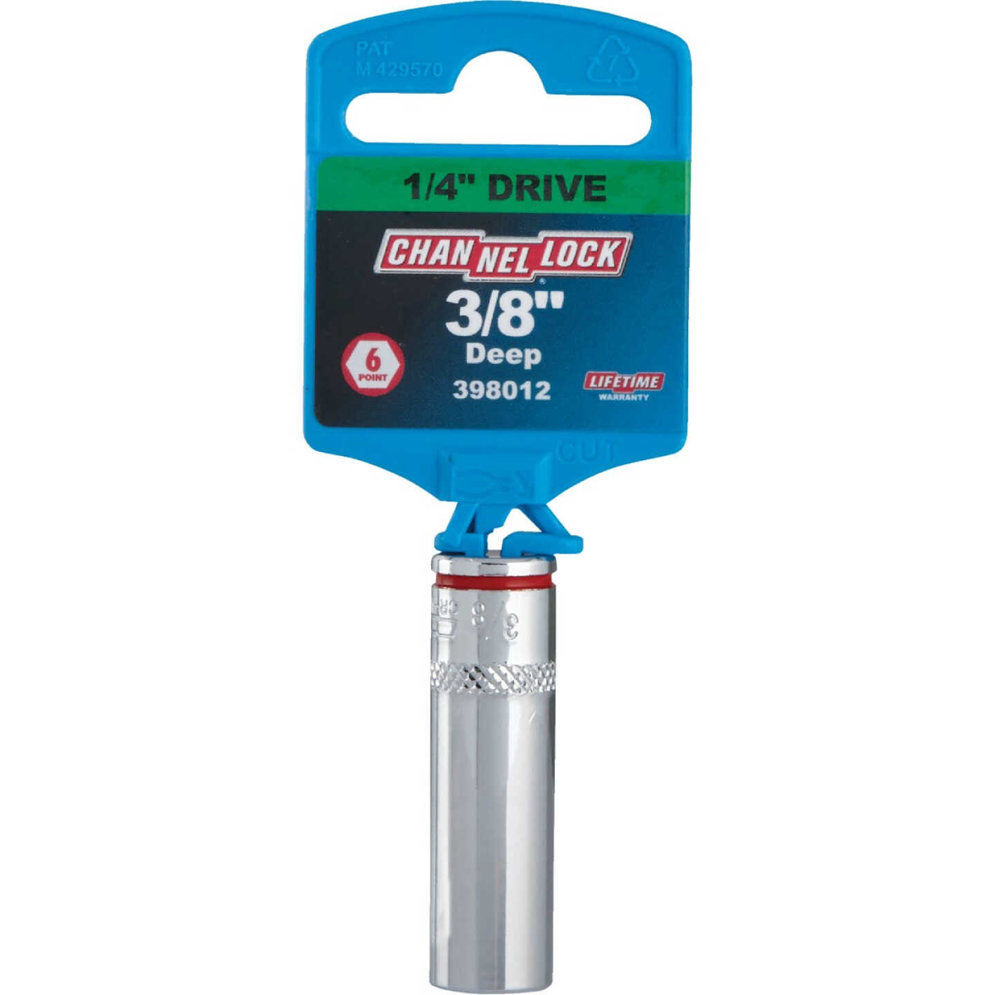 Channellock 1/4 In. Drive 3/8 In. 6-Point Deep Standard Socket Image 2