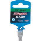Channellock 1/4 In. Drive 4.5 mm 6-Point Shallow Metric Socket Image 2