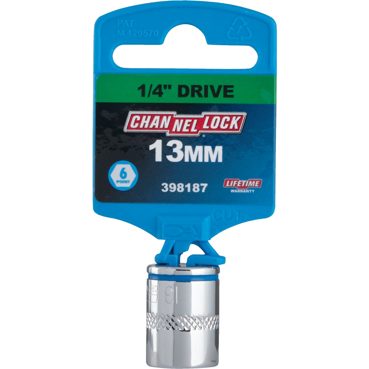 Channellock 1/4 In. Drive 13 mm 6-Point Shallow Metric Socket Image 2