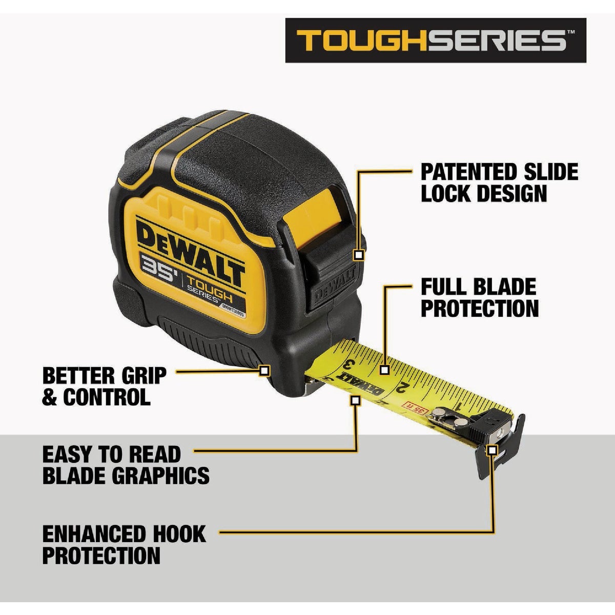 DeWalt ToughSeries 35 Ft. Tape Measure Image 2