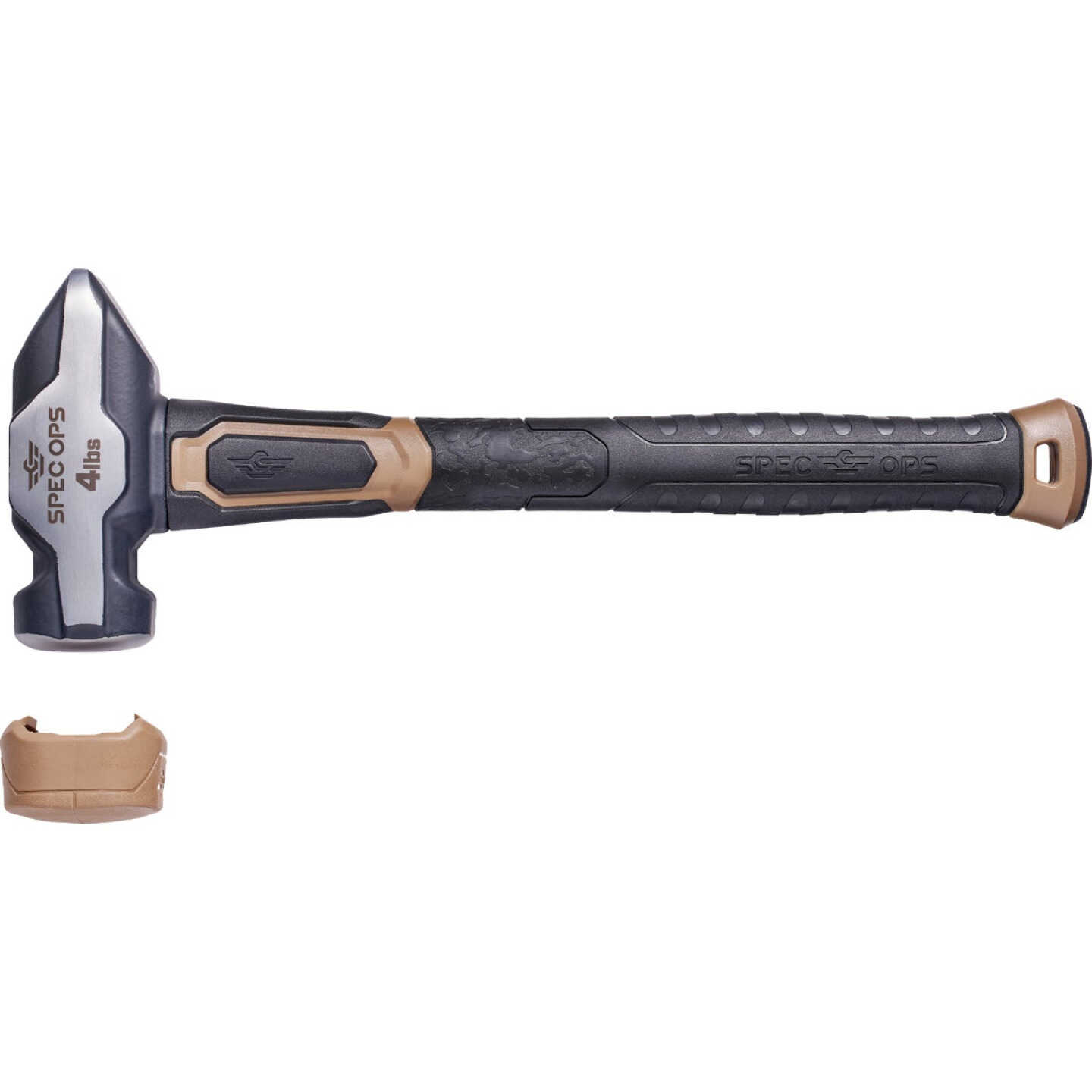 Spec Ops Tools 4 Lb. Blacksmith Sledgehammer with Soft Mallet Cap Image 1