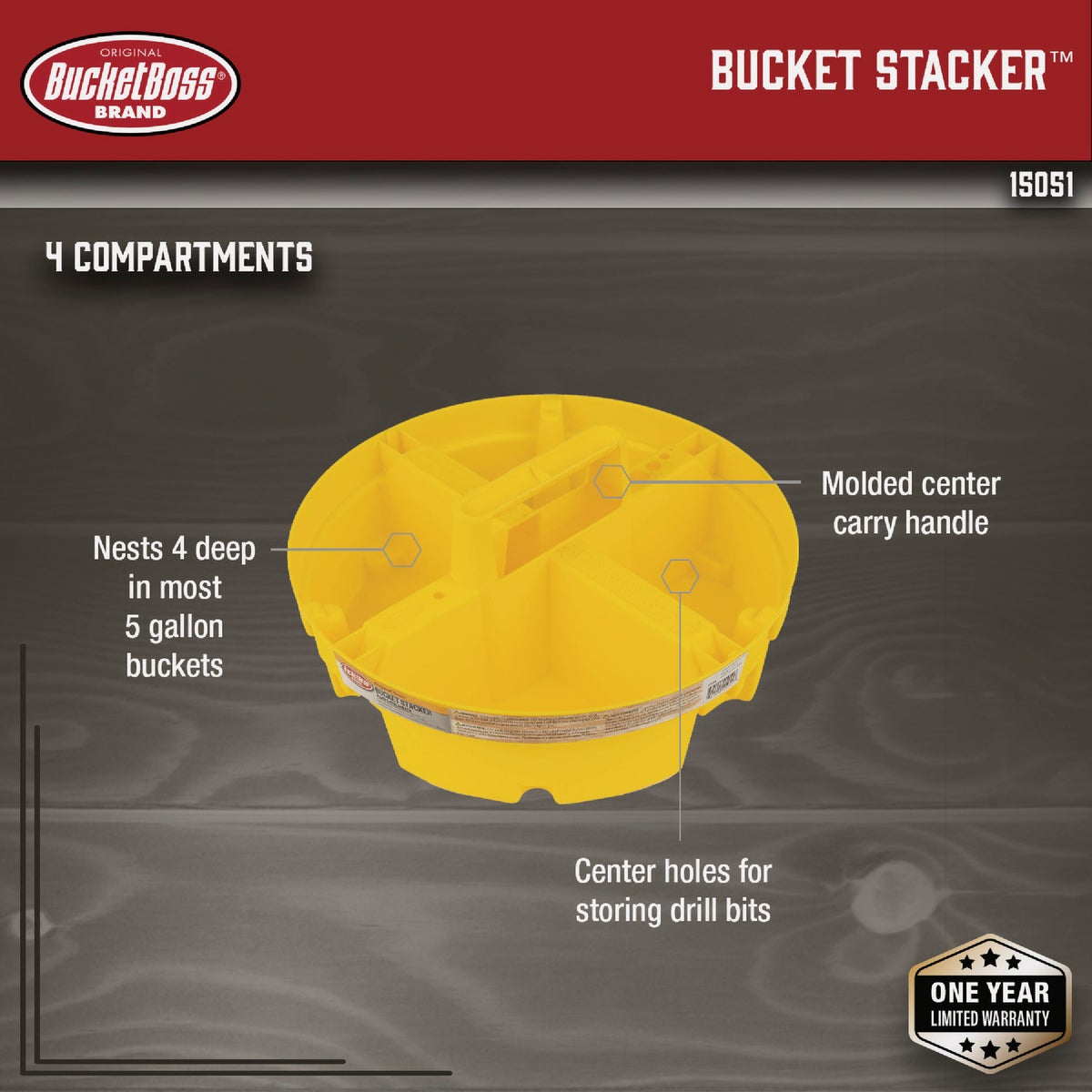 Bucket Boss Bucket Stacker Tool Bucket Organizer Image 2
