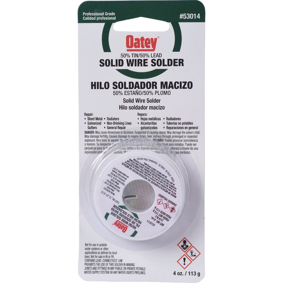 Oatey 1/4 Lb. 50/50 Wire Solder