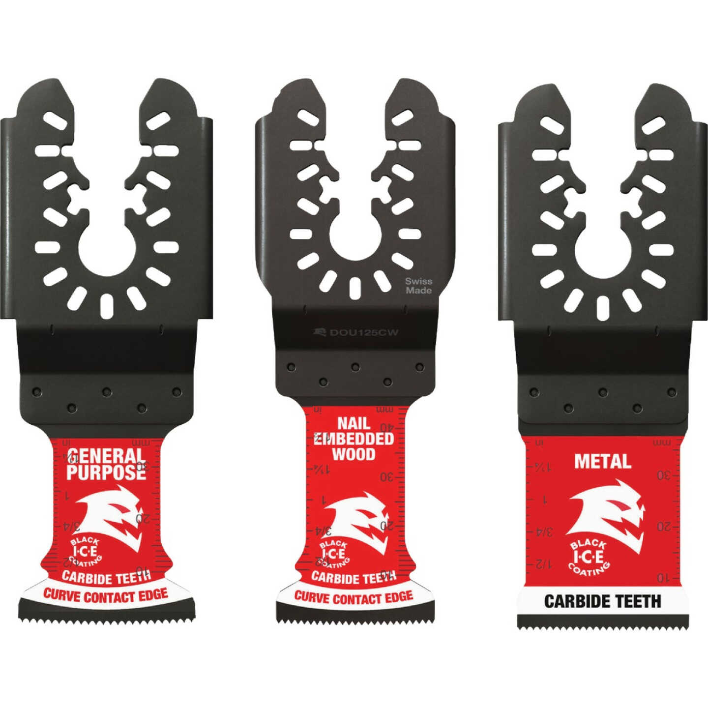 Diablo AMPED Demo Demon & Steel Demon Universal Fit Carbide Oscillating Blade Set (3-Piece) Image 1