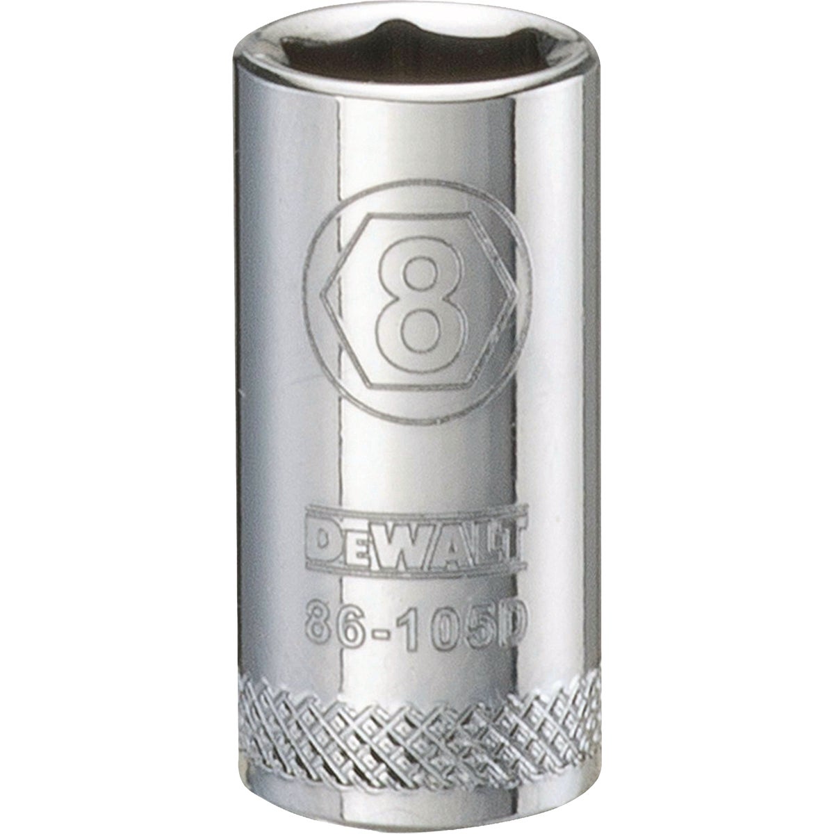 DEWALT 1/4 In. Drive 8mm 6-Point Shallow Metric Socket