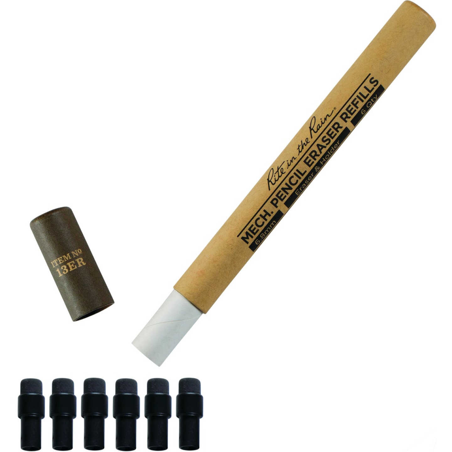 Rite in the Rain Mechanical Pencil Eraser Refill (6-Pack) Image 1