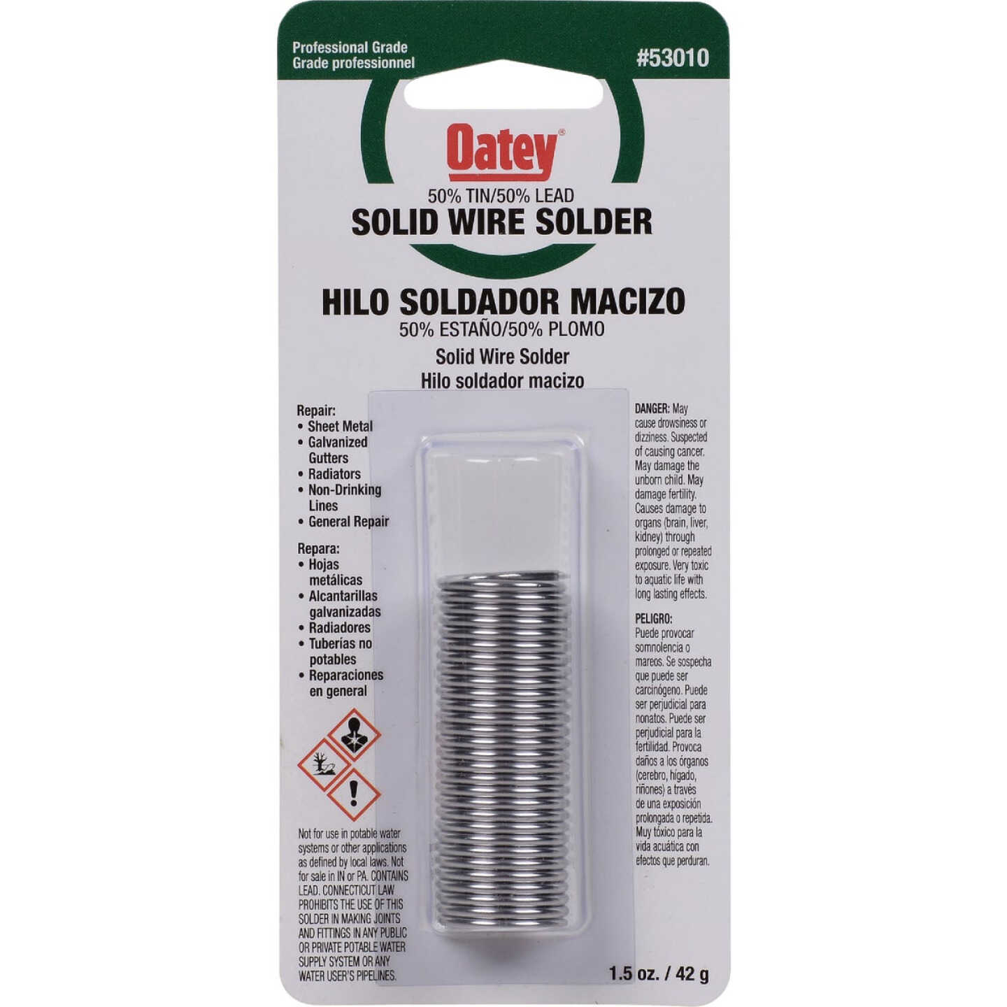 Oatey 1 Oz. 50/50 Wire Solder Image 1