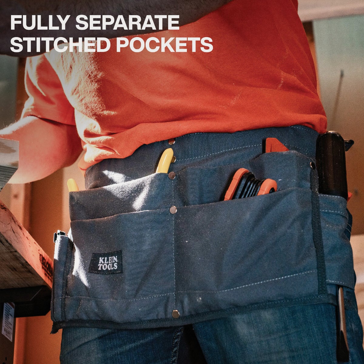 Klein Tools 6-Pocket Canvas Tool Apron Image 3