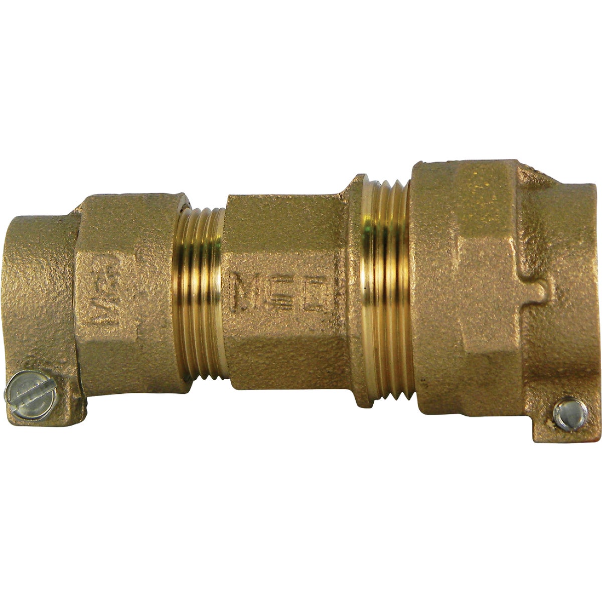 Anderson Metals 1 In. CTS x 1 In. CTS Brass Low Lead Connector Image 1