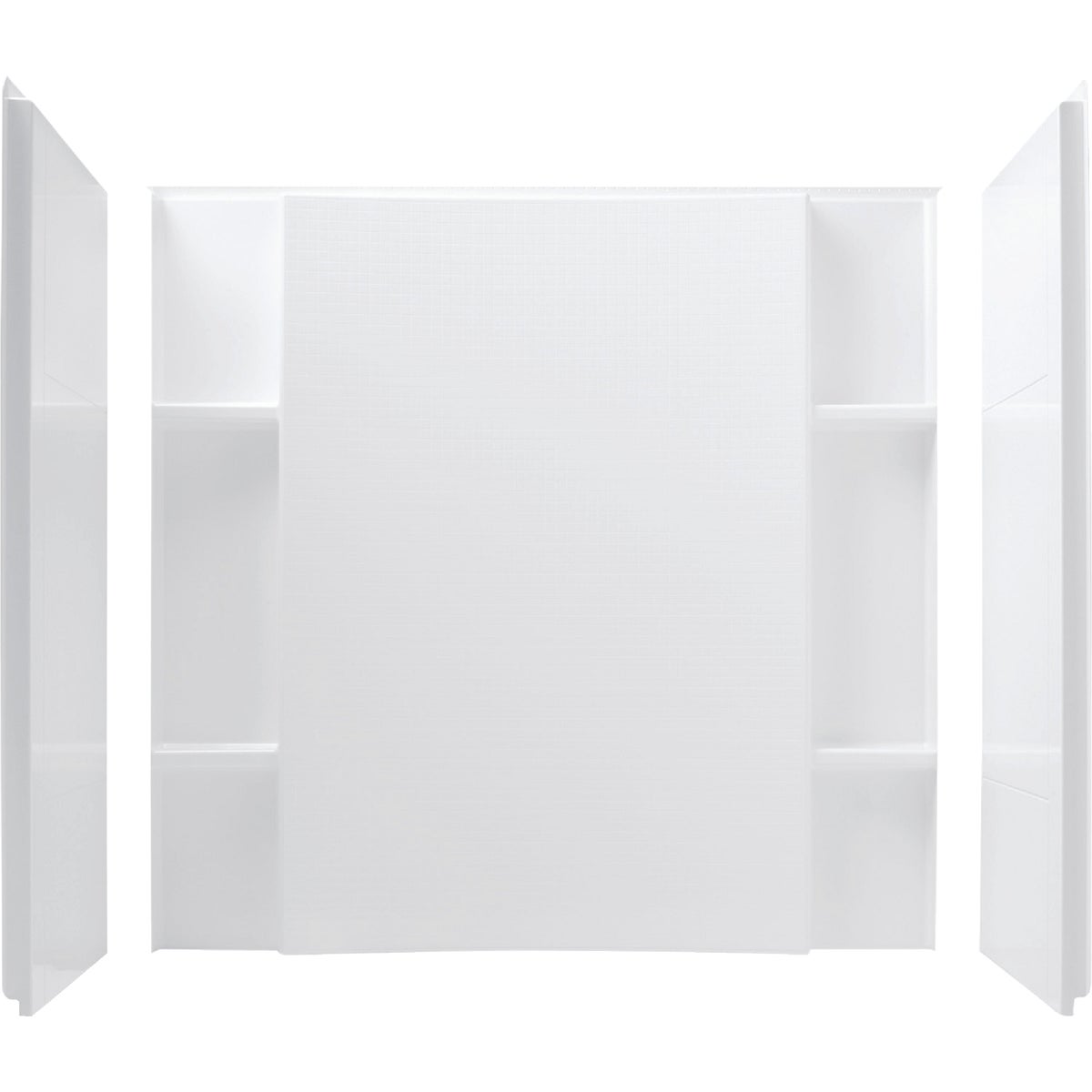 Sterling Accor 60 In. x 56.75 In. x 36 In. Alcove Shower Wall Set in White (3-Piece) Image 2