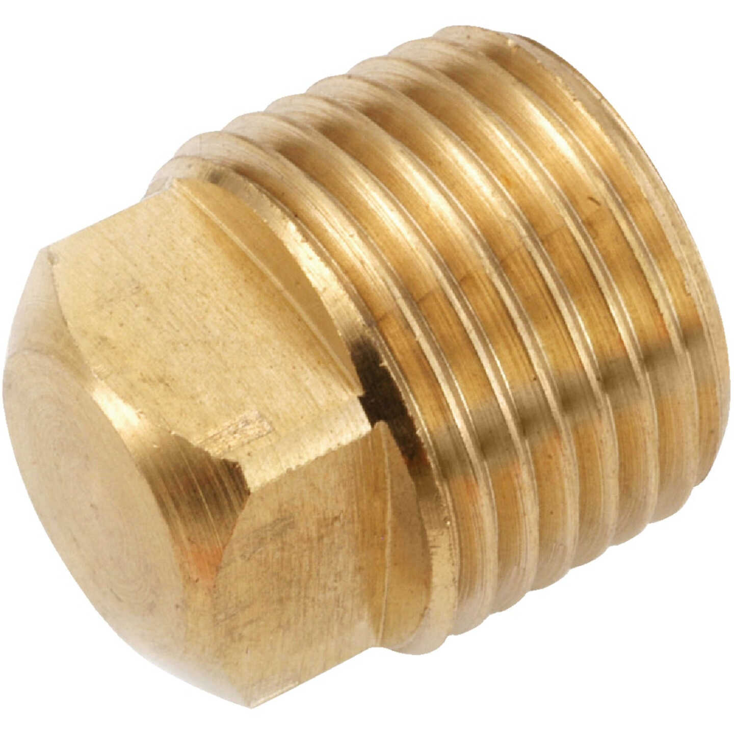 Anderson Metals 1/8 In. Yellow Brass Square Head Square Plug Image 1