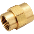 Anderson Metals 1/2 In. x 3/8 In. Yellow Brass Reducing Coupling Image 1
