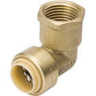 ProLine 1/2 In. PF x FIP Brass Push Fit 90 Female Elbow Image 1