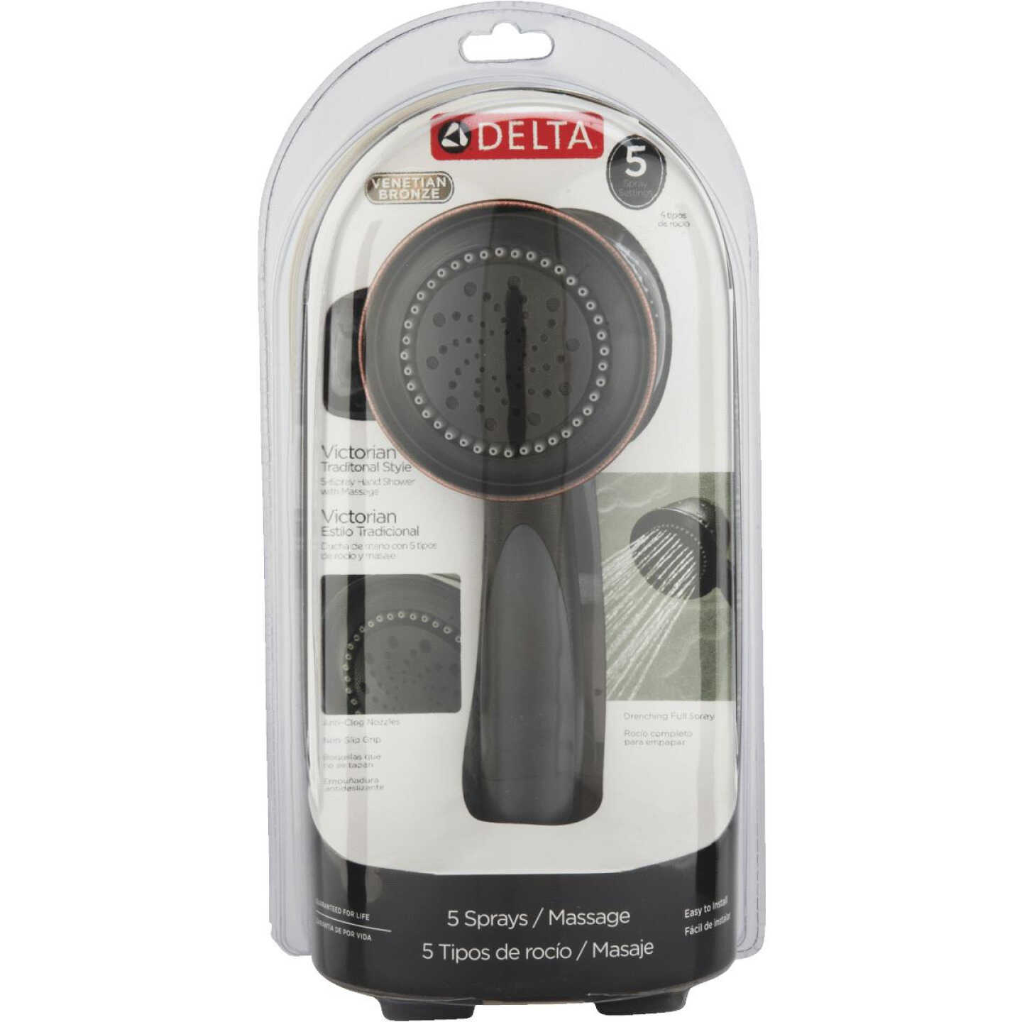 Delta 5-Spray 2.5 GPM Venetian Bronze Hand-Held Shower Image 2