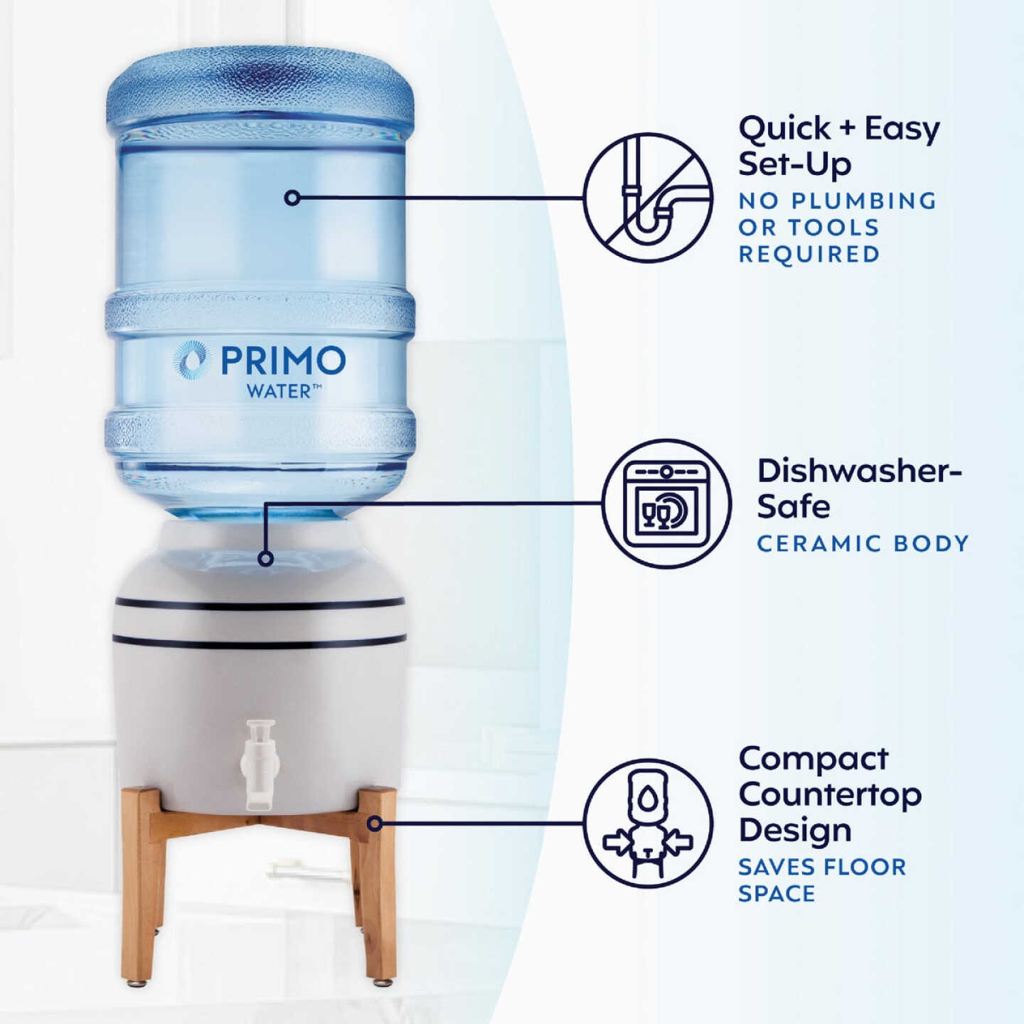 Primo Water Ceramic Body Countertop Water Dispenser Image 3
