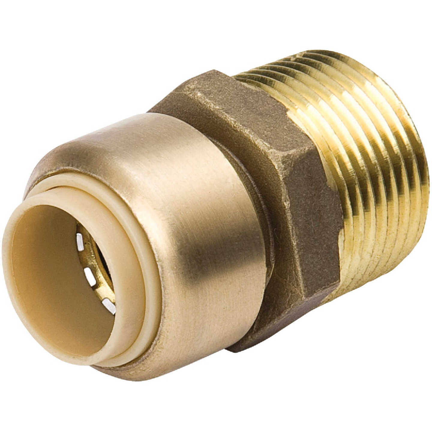 ProLine 1 In. PF x 3/4 In. MIP Brass Push Fit Male Adapter Image 1