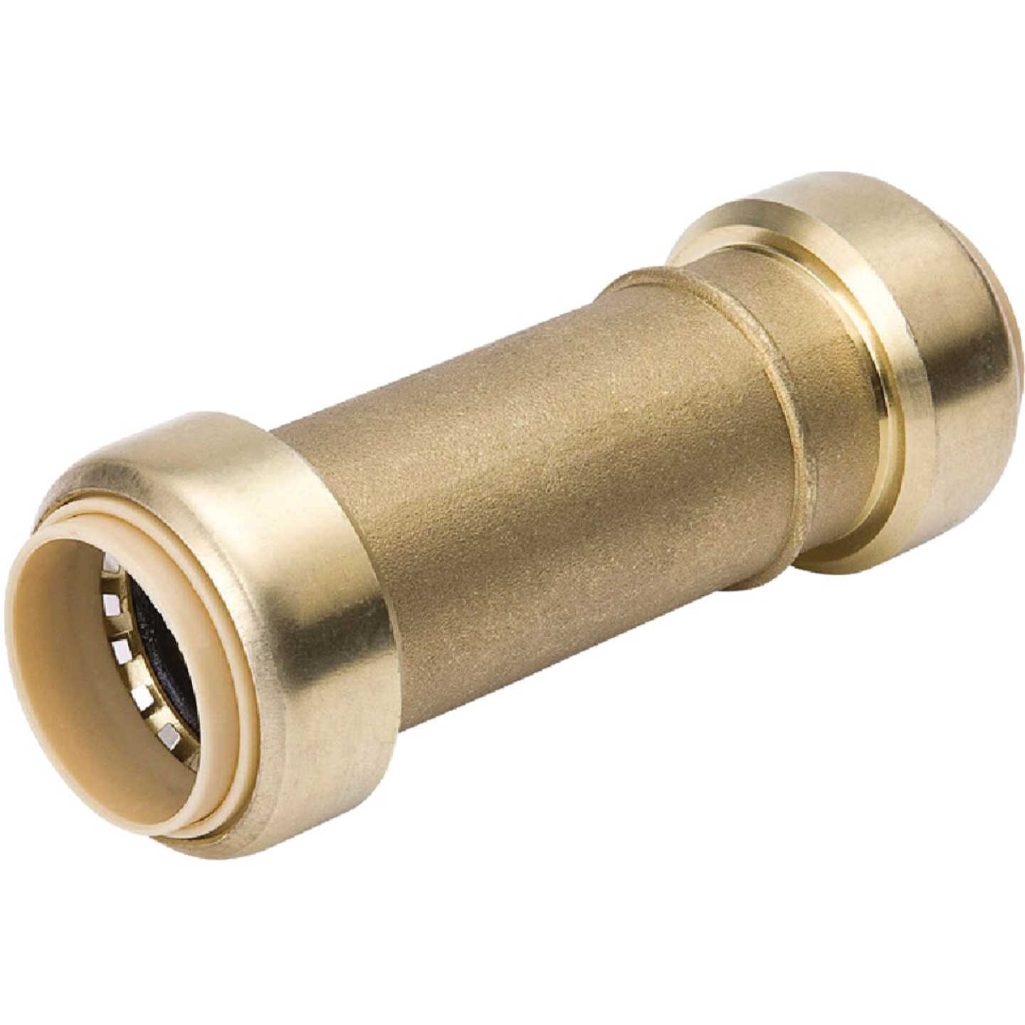 ProLine 1 In. PF Brass Push Fit Repair Coupling Image 1