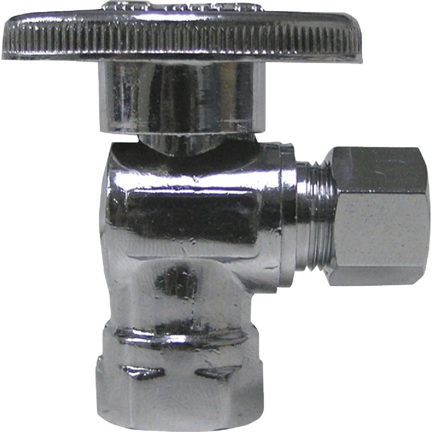 ProLine 5/8 In. OD x 1/4 In. OD Quarter Turn Angle Stop Image 1