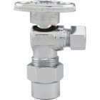 ProLine 1/2 In. CPVC x 3/8 In. OD Quarter Turn Angle Stop Image 1