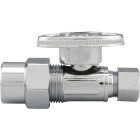 ProLine 1/2 In. CPVC x 3/8 In. COMP Chrome-Plated Brass Straight Stop Image 1