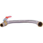 SharkBite 1/2 In. BV x 3/4 In. FIP x 18 In. L Stainless Steel Flex Water Heater Low Lead Ball Valve Image 7