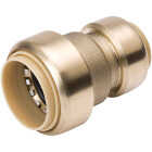 ProLine 3/4 In. PF x 1/2 In. PF Brass Push Fit Coupling Image 1